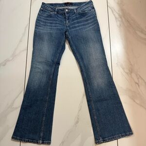 Vintage Y2K Levi's Curvy Cut flared blue jeans